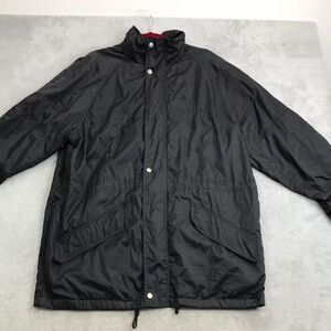 Conte De Florence Men's Lightweight Hooded Jacket Size XL Black